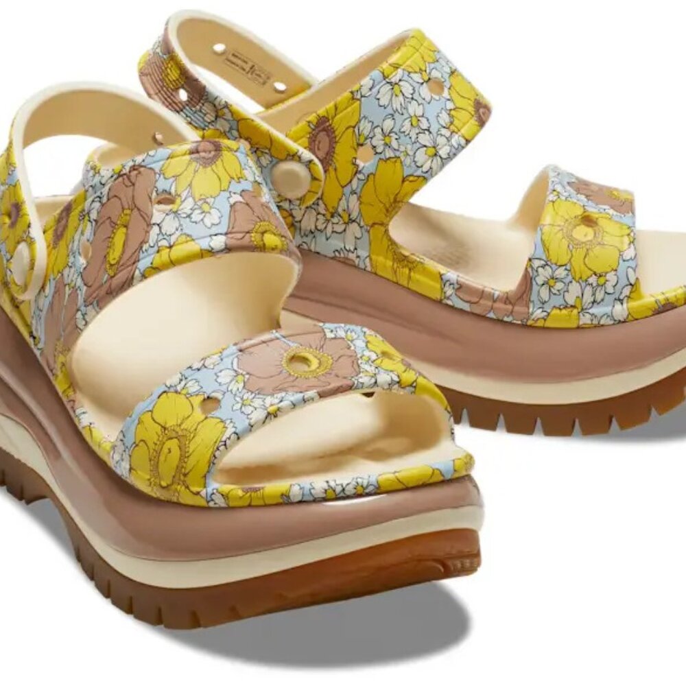 CROCS RETRO FLORAL SANDALS